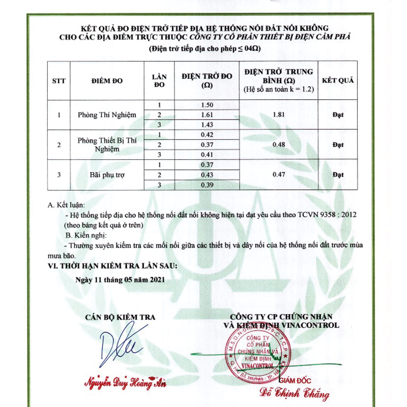 Kiểm Định Hệ Thống Chống Sét